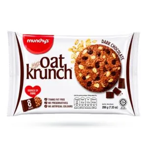 Munchy's Oats Krunch Dark Chocolate Biscuits (Malaysian) - 208gm