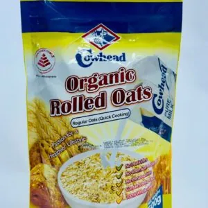 Cowhead Organic Rolled Regular Oats 500gm