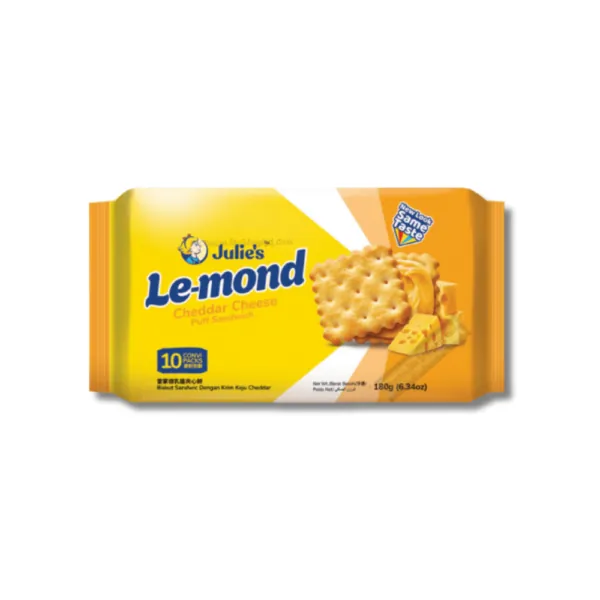 Julie's Le-mond Cheddar Cheese Puff Sandwich 170 gm pack