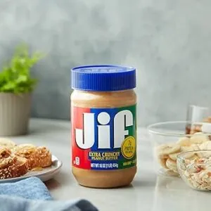 Jif Extra Crunchy Peanut Butter (454g) USA