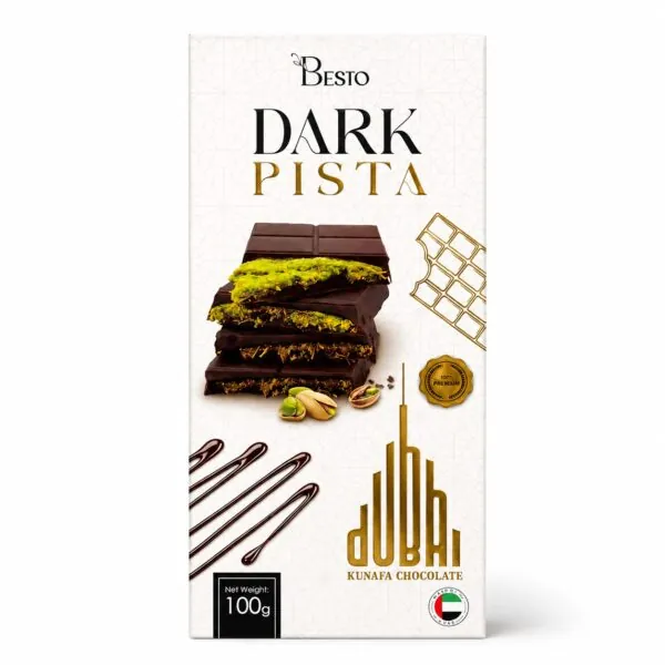 Besto dark pista dubai kunafa  Weight 100g
