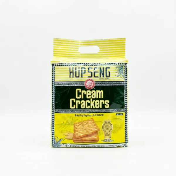 Hup Seng Cream Crackers – Biskut Cap Ping Pong (225g Pack)
