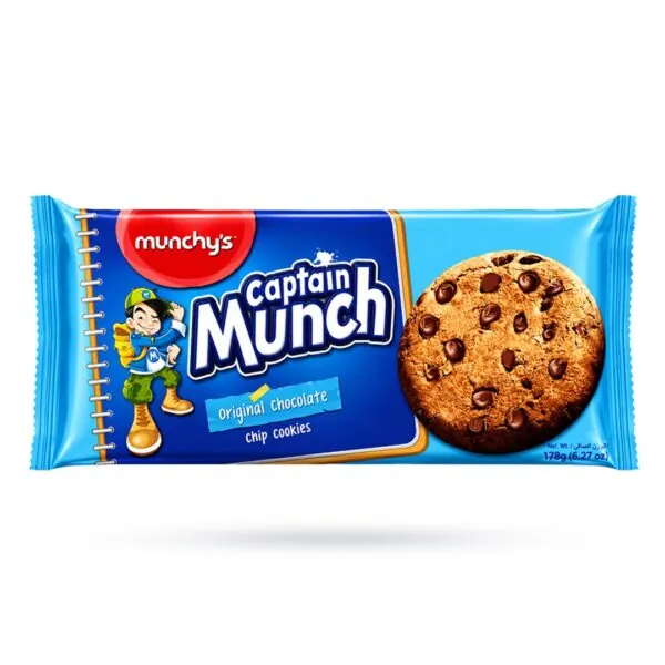 Munchy's Captain Munch Original Chocolate Chip Cookies - 178g