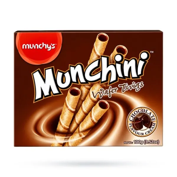 Munchy's Munchini Chocolate Cream Wafer Twigs - 100g