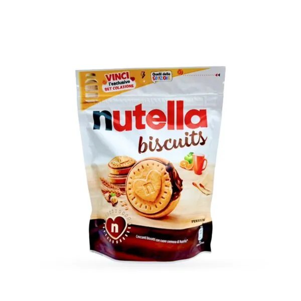 Nutella Biscuits Pouch - Crunchy Biscuits with Creamy Nutella Heart (304 GM)