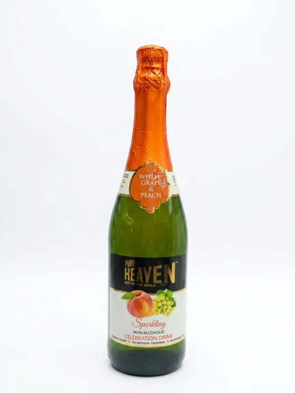 Pure Heaven Non-Alcoholic Sparkling Drink - White Grape & Peach (750ml)