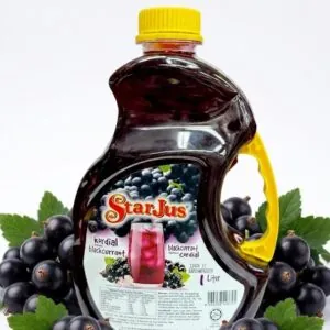 StarJus Premium Blackcurrant Cordial | Refreshing Fruit Drink (1 Liter)