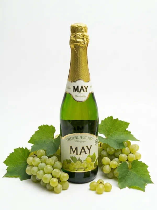 May Gold Non-Alcoholic Sparkling White Grape Fruit Juice – 750ml