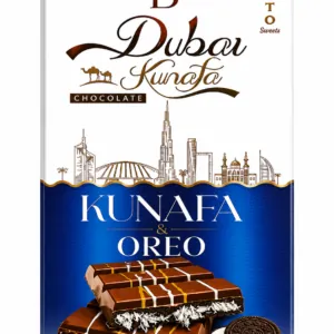 Besto Dubai Kunafa & Oreo Premium Chocolate Bar – 100g