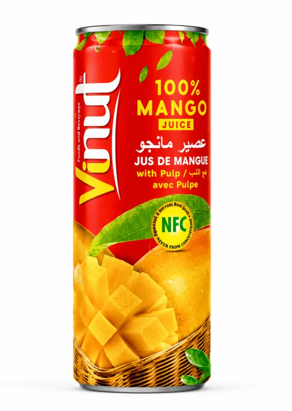 Vinut 100% Mango Juice with Pulp – 230ml