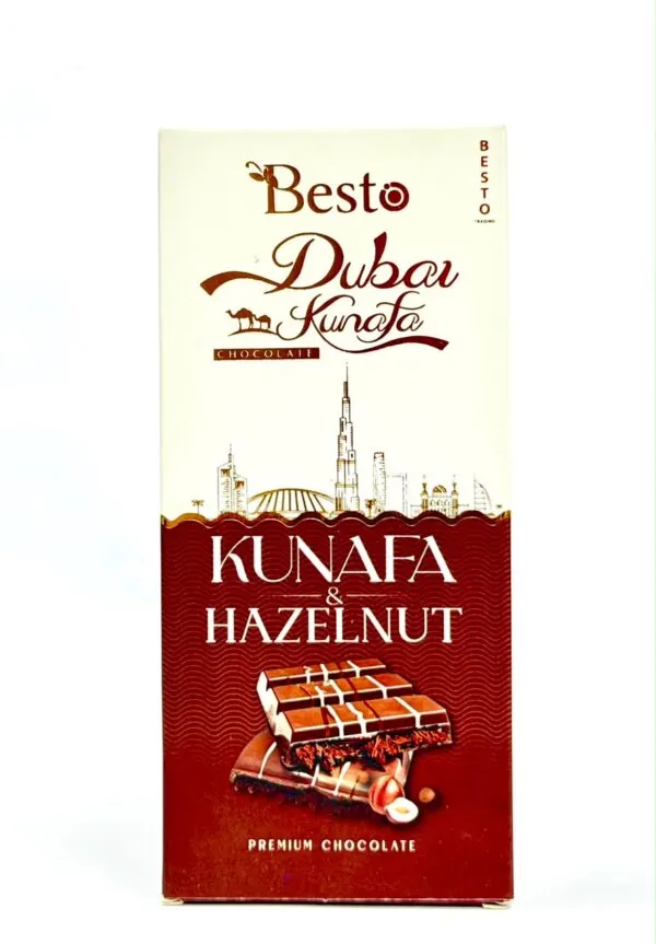 Besto Dubai Kunafa & Hazelnut Premium Chocolate