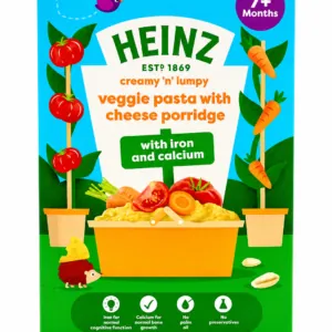 Heinz Creamy 'n' Lumpy Veggie Pasta with Cheese Porridge – 7+ Months