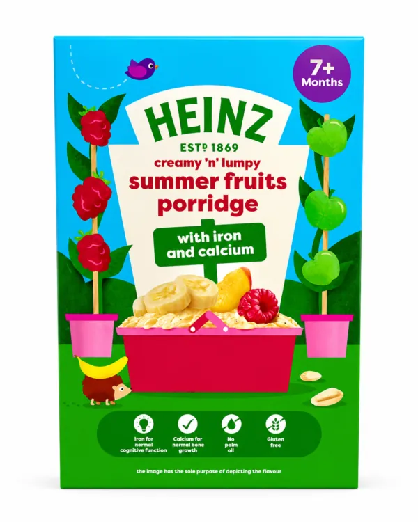 Heinz Creamy 'n' Lumpy Summer Fruits Porridge – 7+ Months