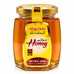 Allah Shafi 100% Pure Honey (250g) – Saudi Arabia