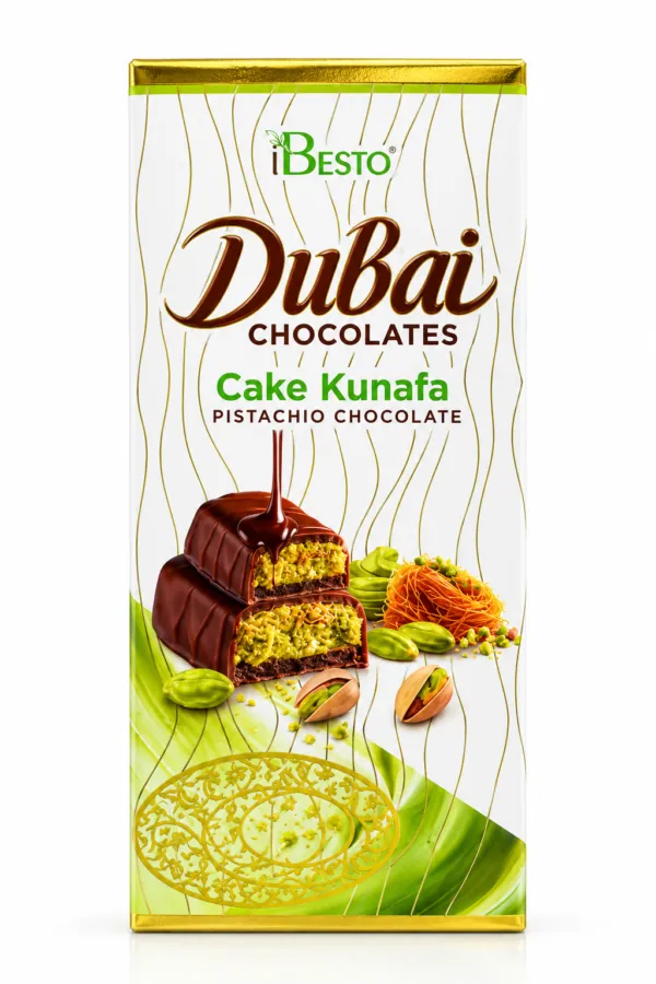 BESTO Dubai Cake Kunafa Pistachio Chocolate 100g