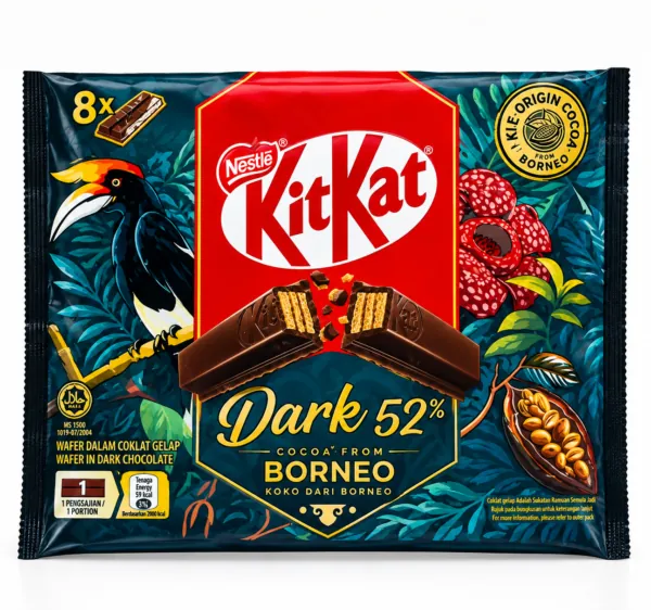 Nestlé KitKat Dark Chocolate 52% Cocoa from Borneo – 8 Finger – 100g