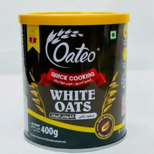 Oateo Quick Cooking White Oats Container - 400g