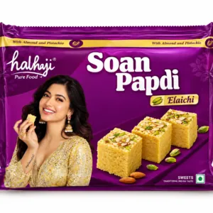 Haldiram's Soan Papdi Elaichi with Almond & Pista – 200g