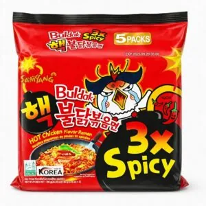 Samyang Buldak 3x Spicy Hot Chicken Flavor Ramen (Multipack) - 700g (140g x 5 Packs)