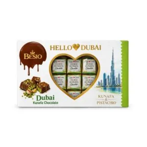 Besto Hello Dubai Kunafa & Pistachio Chocolate Box - 12 pieces